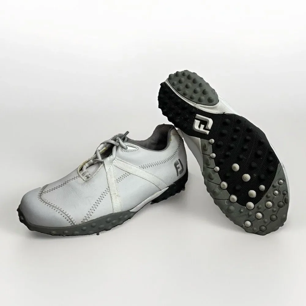 FootJoy M:Project Women's Spikeless Golf Shoes White/Grey 6 M